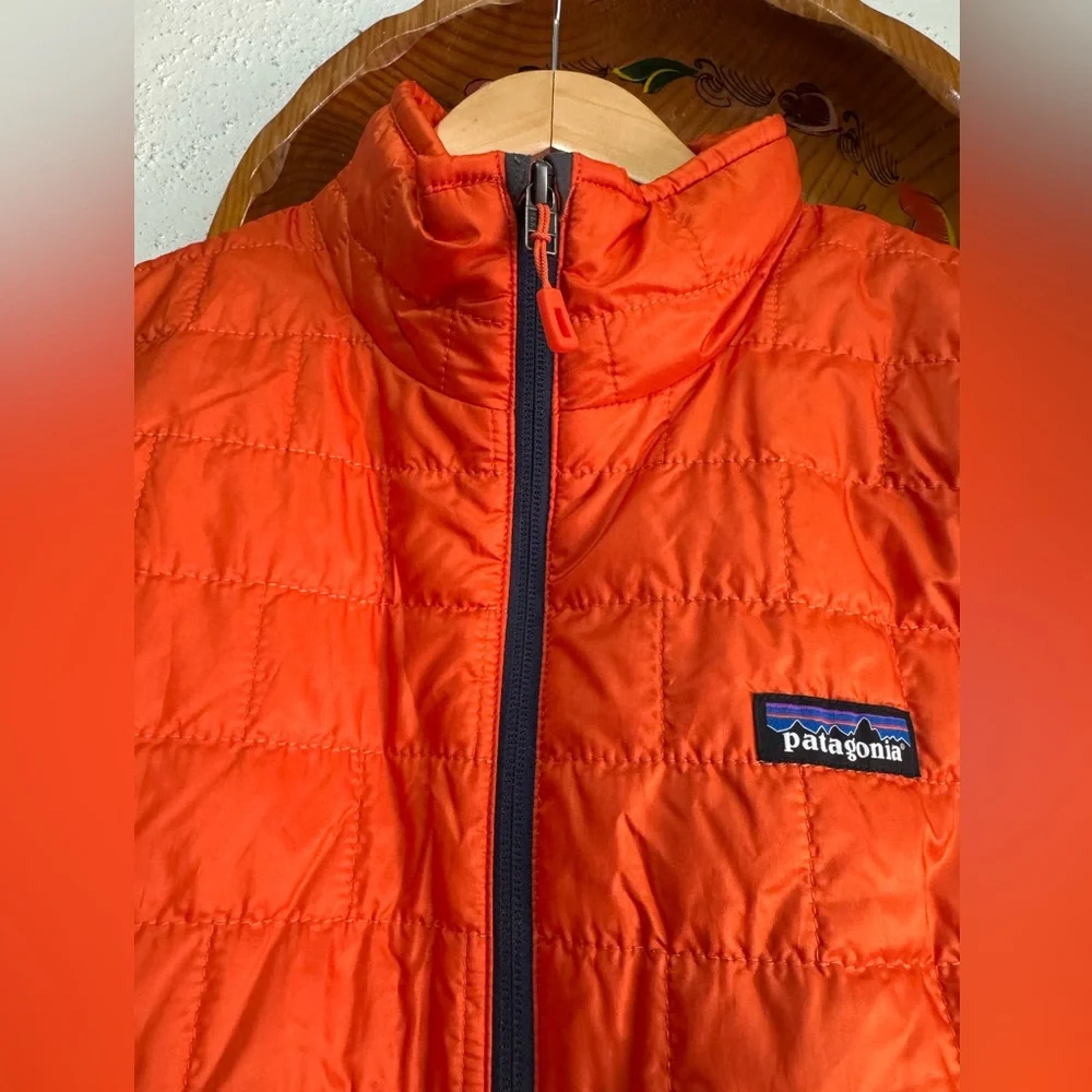 Patagonia Men’s Orange Nano Puff Vest Size Small - Picture 4 of 10